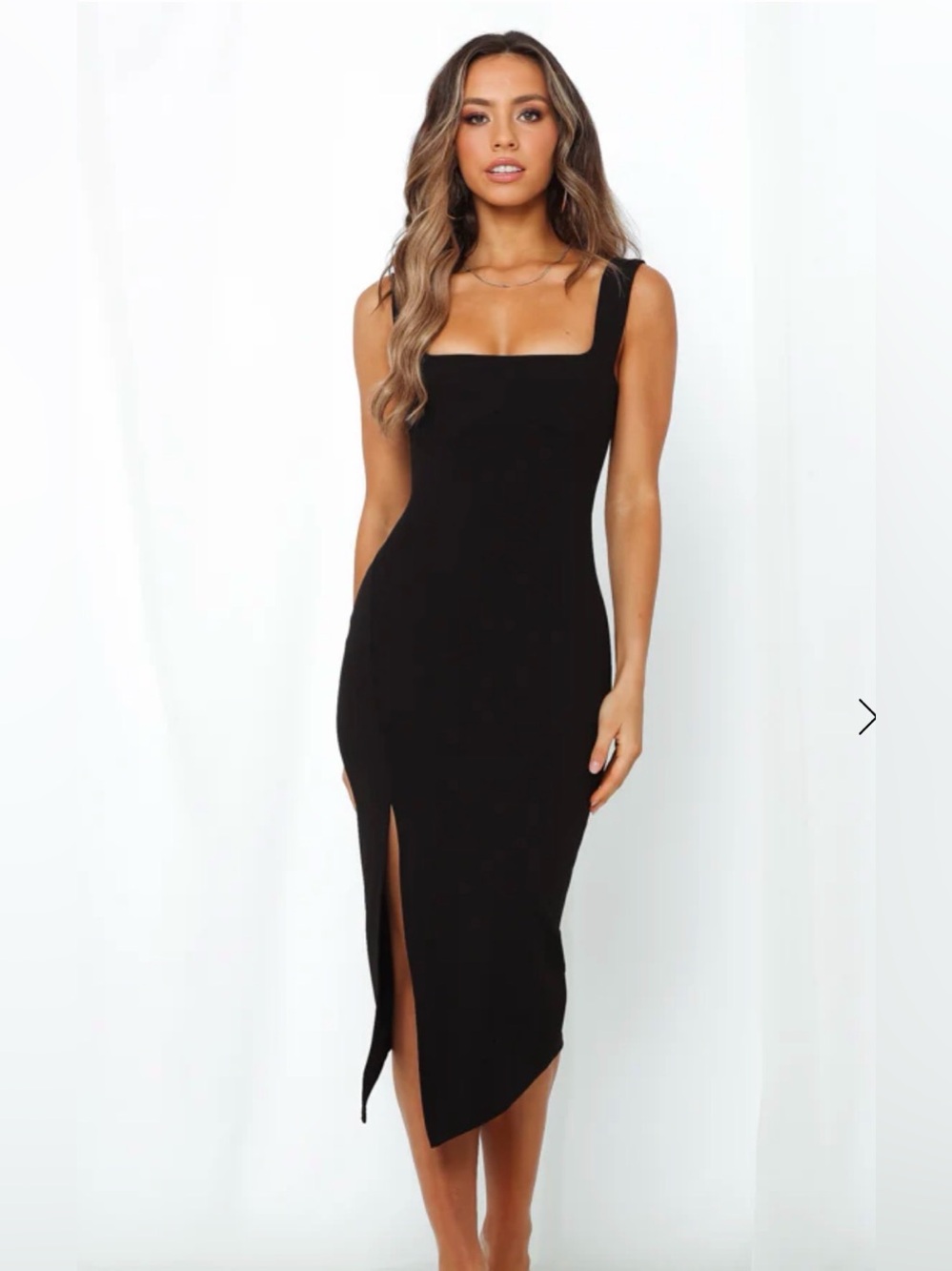 NWT TA3 Squarey Pencil Midi Dress